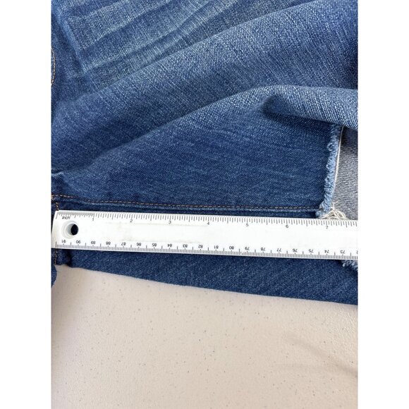 Levis Denim Frayed Hem Button Fly DIY Cut Off Shorts Size W30 - Picture 15 of 15